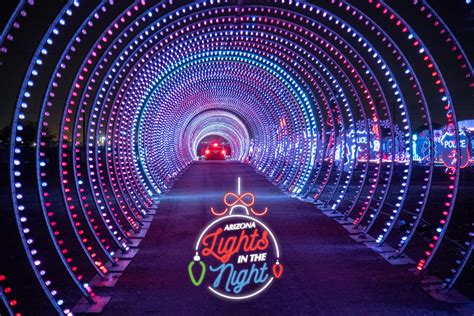 Arizona lights in the night - Experience over 1 million lights synchronized to holiday music at the Thompson Event Center in Mesa. New this year is the VIP Train Ride, a trackless train that takes you …